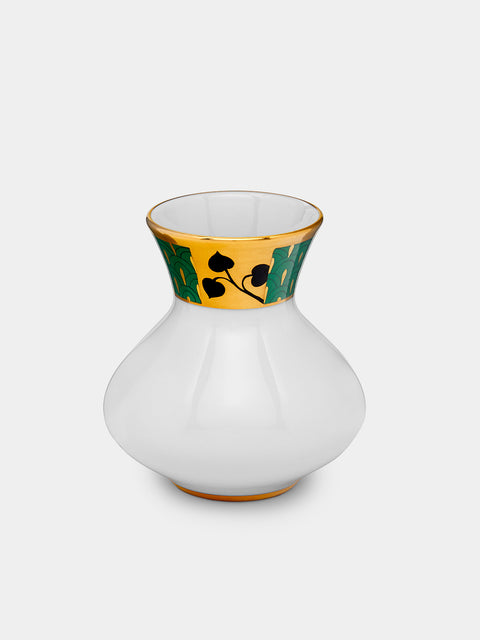 Augarten - Secession Hand-Painted Porcelain Compact Vase - ABASK