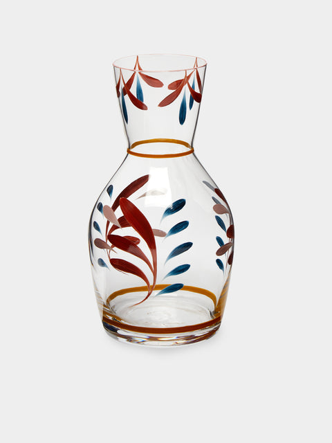 Los Vasos de Agua Clara - Tirol Hand-Painted Glass Carafe -  - ABASK - 