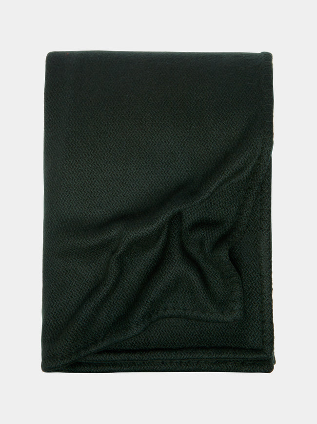Rose Uniacke - Large Cashmere Blanket - Green - ABASK - 