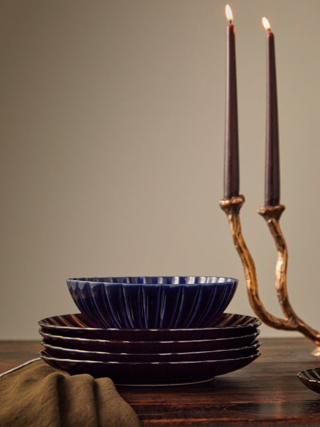 Kaneko Kohyo - Giyaman Urushi Ceramic Dinner Plates (Set of 4) -  - ABASK