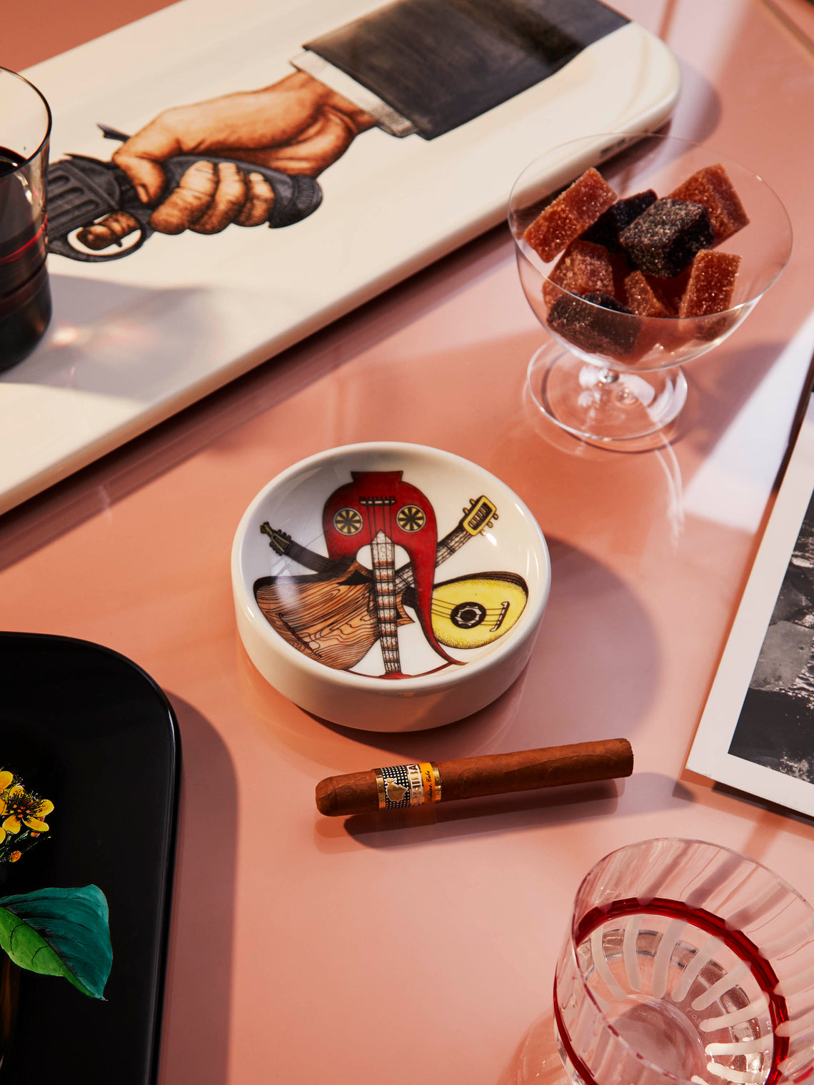 Fornasetti - Strumenti Musicali Porcelain Ashtray -  - ABASK