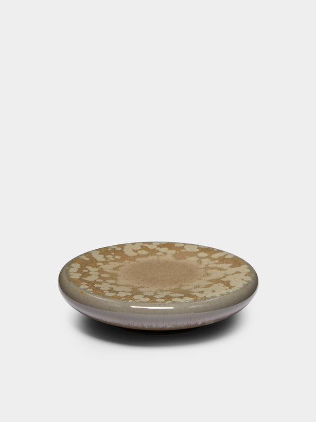 Jaune de Chrome - Basmati Bubble Porcelain Small Plate - Beige - ABASK