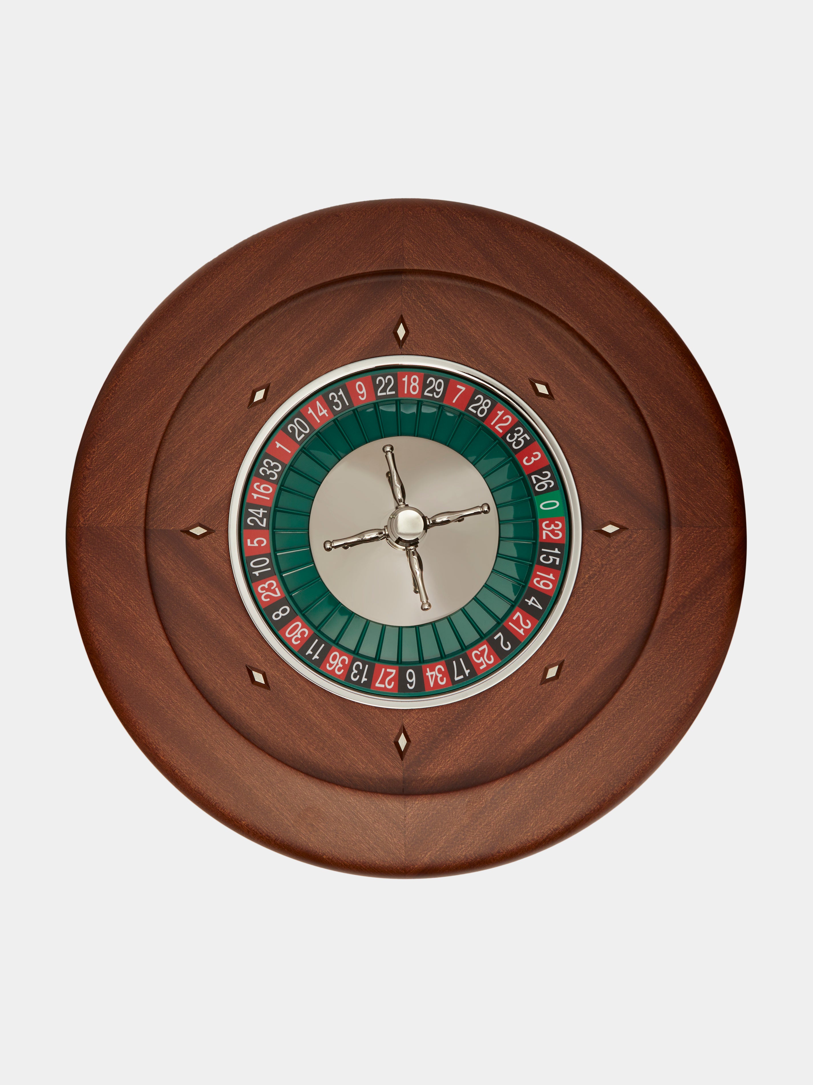 Roulette Rug Brown Mahogany Roulette Set by Dal Negro | ABASK