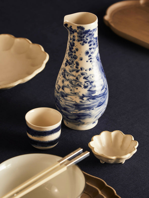 1882 Ltd. - Indigo Storm Ceramic Jug -  - ABASK