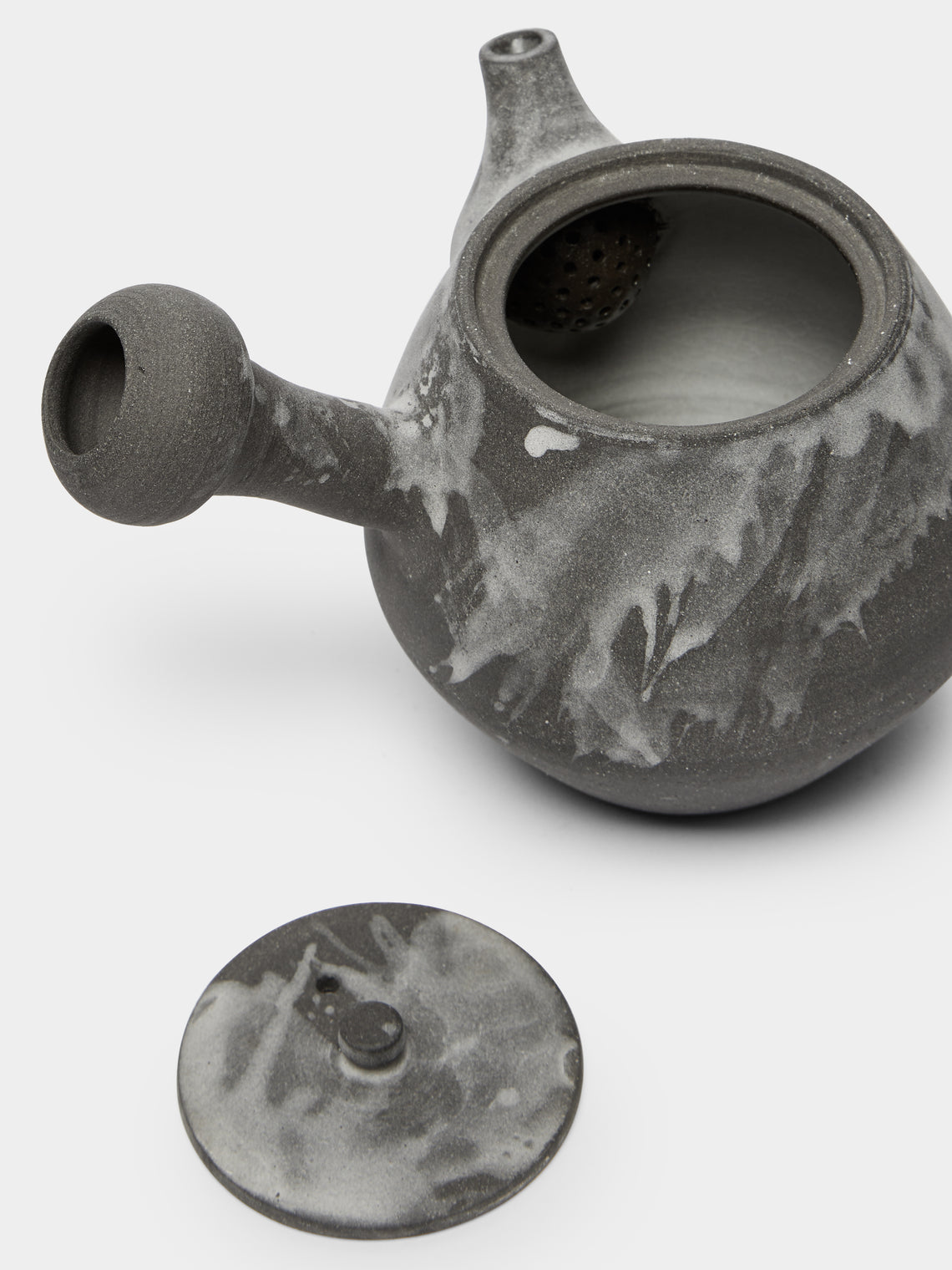 Ido Ferber - Black Clay and Silk Glaze Teapot -  - ABASK