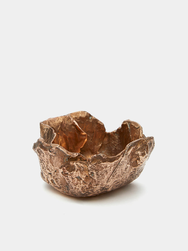 Osanna Visconti - Naturalism Hand-Cast Bronze Small Bowl - Metallics - ABASK - 
