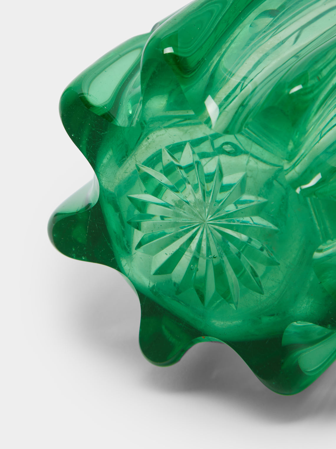 Antique and Vintage - 1930s Arts & Crafts Lens-Cut Glass Decanter (Set of 2) -  - ABASK