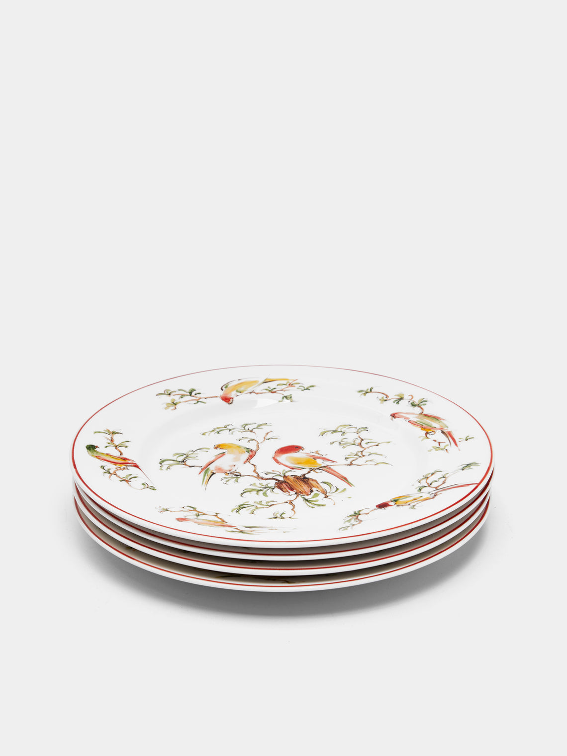 Pappagallini Ceramic Dinner Plates – 10in/25cm (Set of 4)