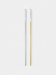 Christofle - Uni Silver-Plated Japanese Chopsticks - White - ABASK - 